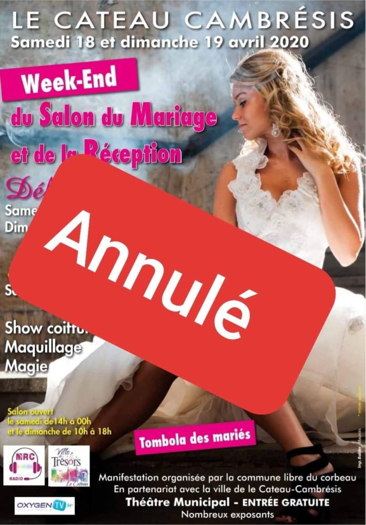 Salon du Mariage Le Cateau-Cambrésis 2020 Annulé 