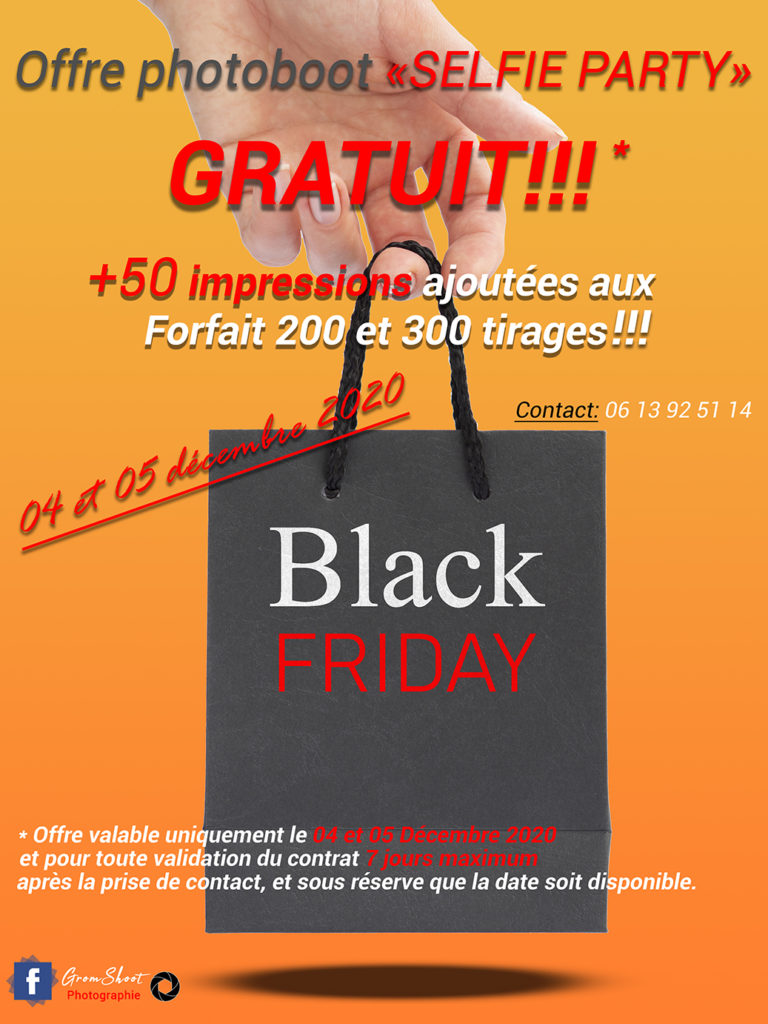 Black Friday Grom Shoot Photographie Photoboot SELFIE PARTY